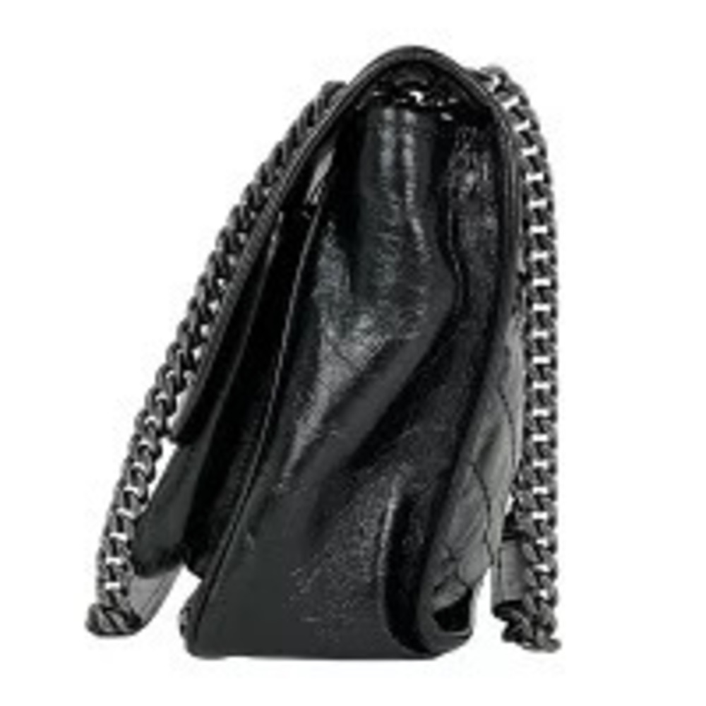 Saint Laurent Bag Chain Black Leather Shoulder Niki Black